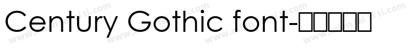 Century Gothic font字体转换